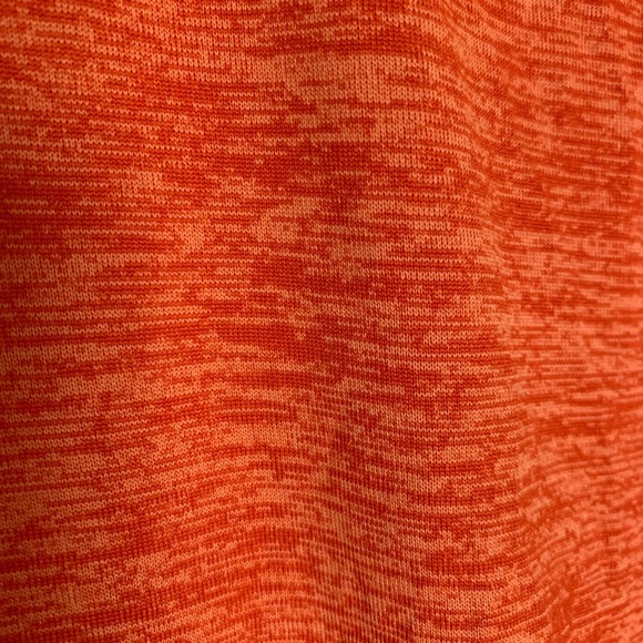 Under Armour HeatGear Heather Orange workout shirt size Large - Picture 5 of 6